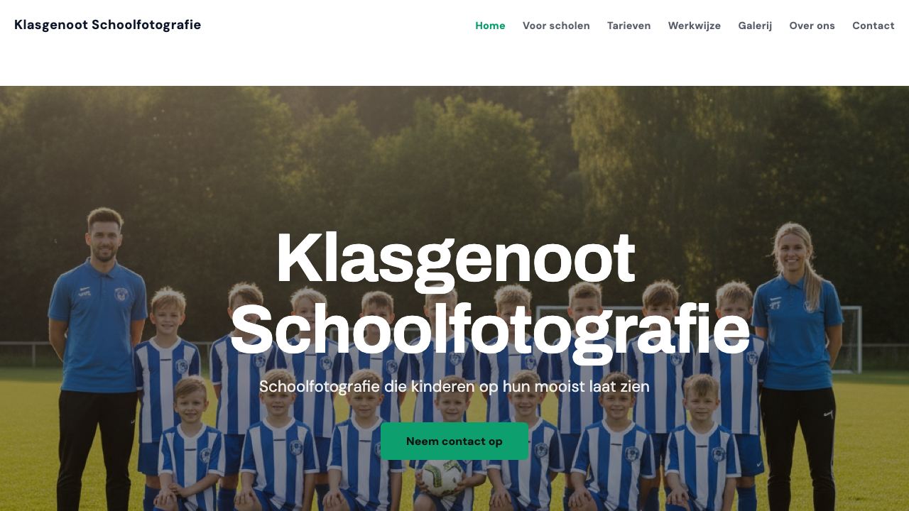 Klasgenoot Schoolfotografie, live demoportfolio