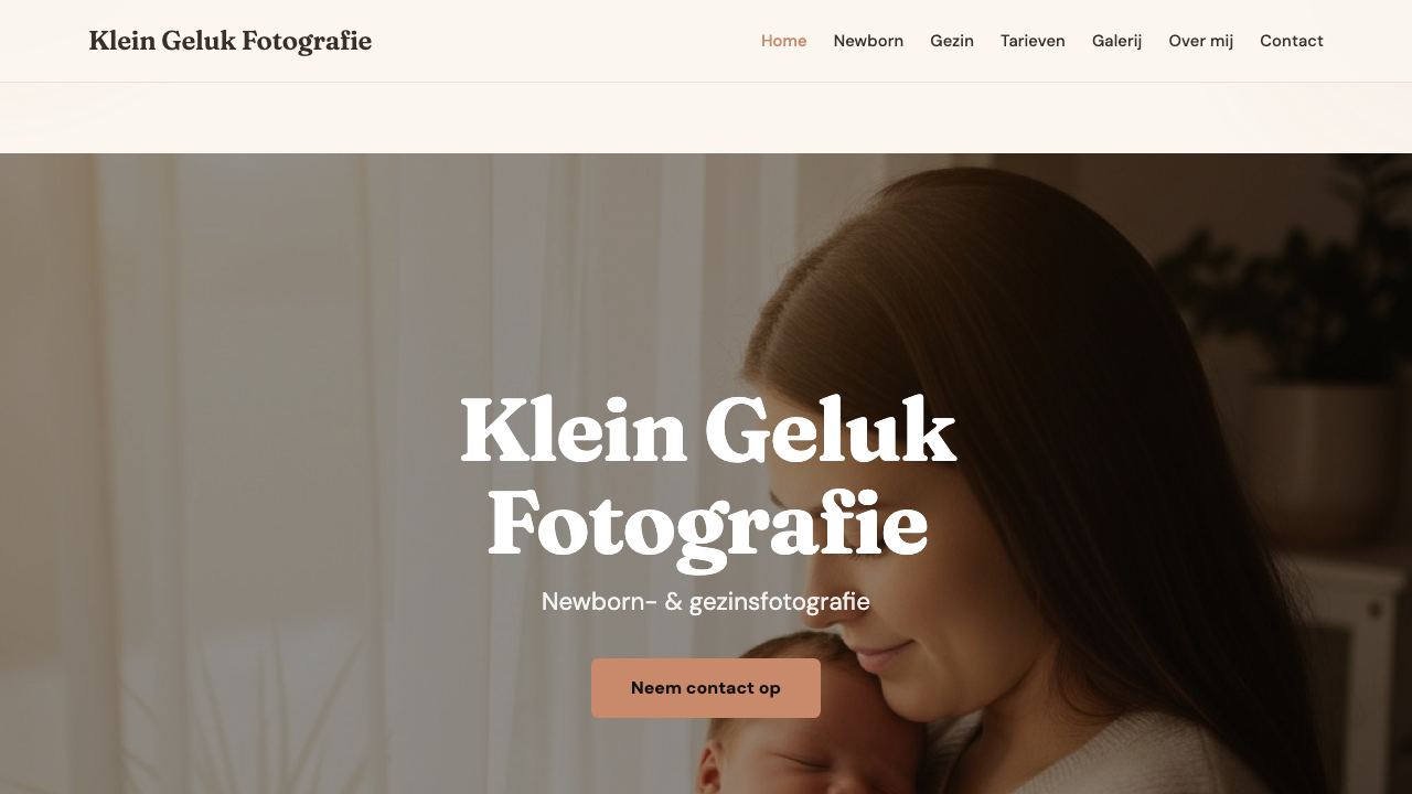 Klein Geluk Fotografie, live demoportfolio