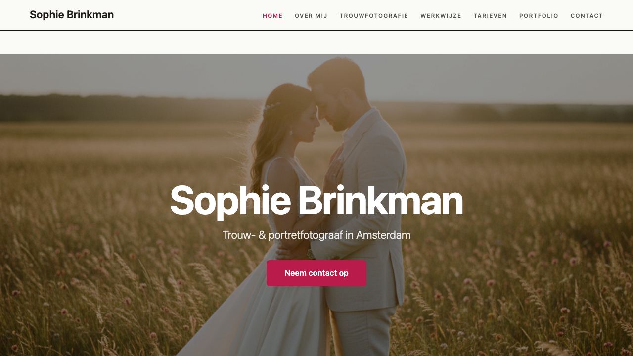 Sophie Brinkman, live demoportfolio